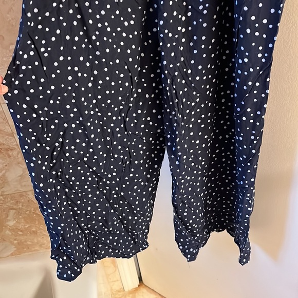 Spotted wide leg LOFT jumpsuit - Picture 4 of 5